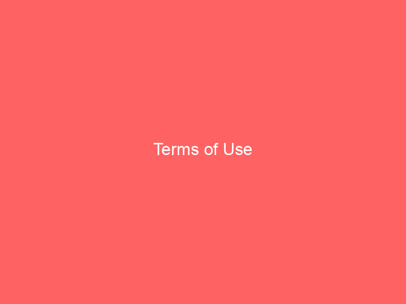 Terms of Use