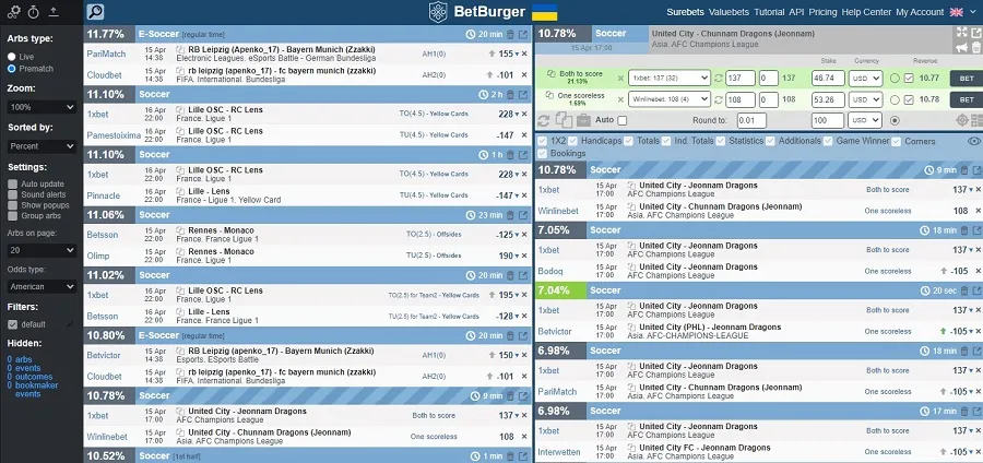 How to operate with surebets